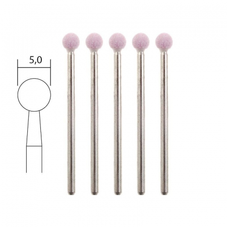 Set biaxuri din corindon de forma sferica Micromot Proxxon 28772, Ø5 mm, 5 bucati [2]