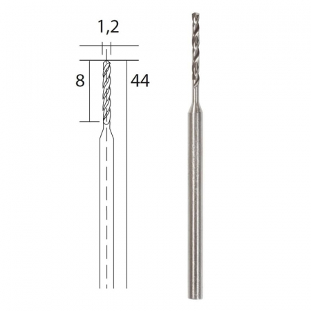 Set burghie HSS pentru metal, plastic si lemn Proxxon 28856, Ø1.2 mm, 3 bucati [3]