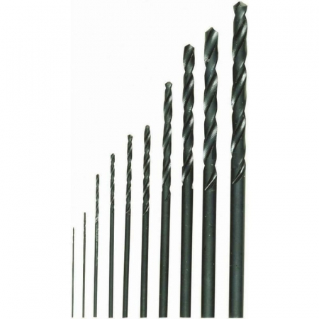 Set burghie HSS pentru metal, plastic si lemn Proxxon 28874, Ø0.3-Ø3.2 mm, 10 piese [1]