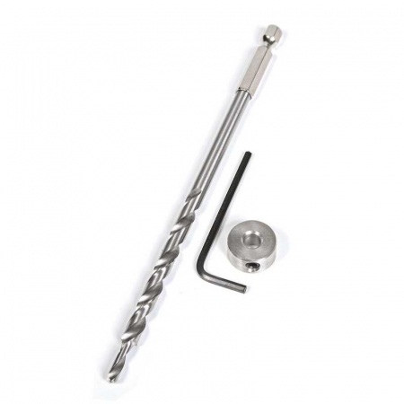 Set burghiu, inel si cheie imbus pentru gaurire la unghi in lemn Kreg KJD-DECKBIT, 3 piese