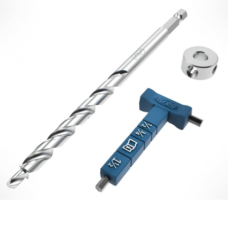 Set burghiu, inel si cheie imbus pentru gaurire la unghi in lemn Kreg KPHA540, 3 piese [1]