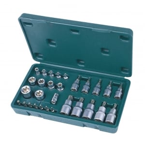 Set / trusa chei tubulare - Trusa chei tubulare speciale cu profil TX Mannesmann 189-29, 29 piese