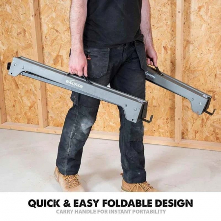 Set capre din otel Evolution 005-0003A, 825x465x742 mm, 2 bucati [4]