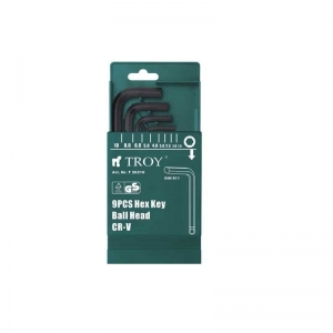 Chei - Set chei imbus Hex Troy 26220, Ø 1.5 - 10 mm, 9 piese