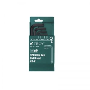 Imbusuri - Set chei imbus Hex Troy 26220, Ø 1.5 - 10 mm, 9 piese