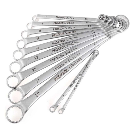 Chei Inelare - Set chei inelare dublu cotite Slim Line Proxxon 23812, Ø6-32 mm, 11 piese