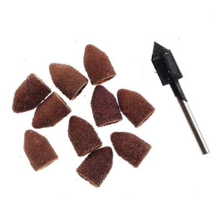 Set cilindri conici de slefuire Proxxon 28987, Ø9 mm, granulatie K120, 11 piese [2]