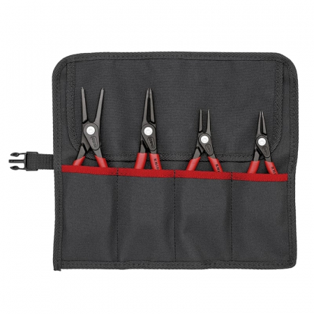 Clesti Fixare & Prindere - Set clesti profesionali pentru inele de siguranta Knipex 00 19 57, 140-180 mm, 4 piese