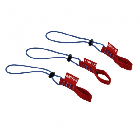 Centura Piele Scule (Brau) - Set corzi de siguranta pentru scule Knipex 00 50 02 T BK, 1.5 Kg, 3 bucati