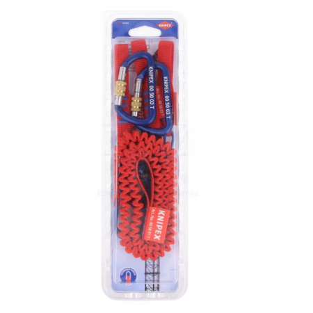 Set corzi de siguranta pentru scule si carabiniere Knipex 00 50 04 T BK, 1.5 Kg, 5 bucati [5]