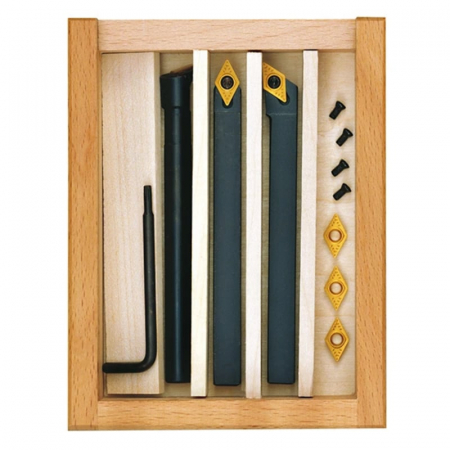 Set cutite cu placute din tungsten pentru strung de metal Micromot Proxxon 24555, 3 piese [4]