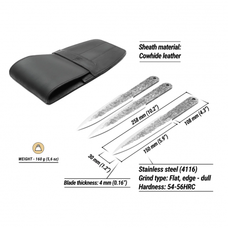 Set cutite de aruncat BeaverCraft TK_Set1, 255 mm [2]