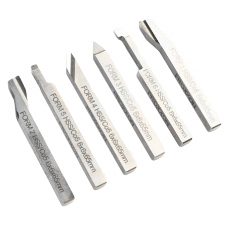 Set cutite pentru strung de metal FD 150/E Micromot Proxxon 24524, 6 piese [1]