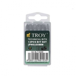 Set Biti - Set de biti cruce Troy 22223, PH3, 50 mm, 12 bucati