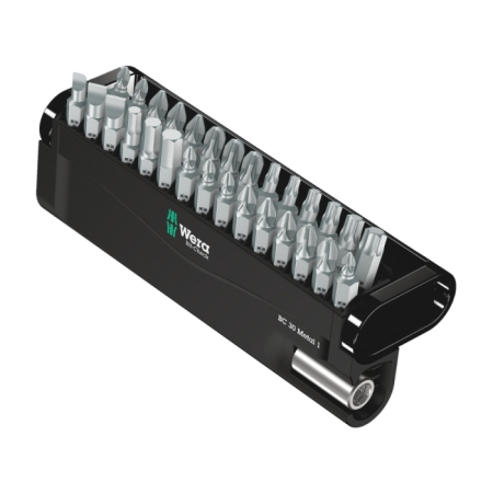 Set Biti - Set de biti cu suport BC 30 Metal 1 Wera 05057434001, 30 piese