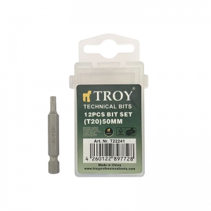 Set de biti torx Cr-V Troy T22241, T20, 50 mm, 10 bucati [0]