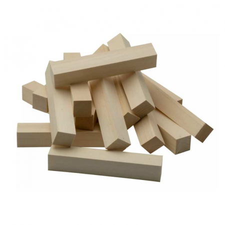Set de blocuri din lemn pentru sculptura BeaverCraft BW16, 16 piese [1]