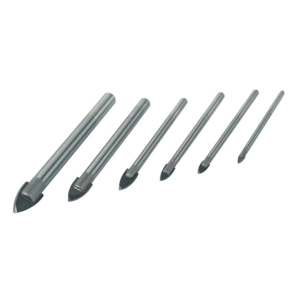 Set de burghie pentru sticla Mannesmann 54806, 3-10 mm, 6 piese [1]