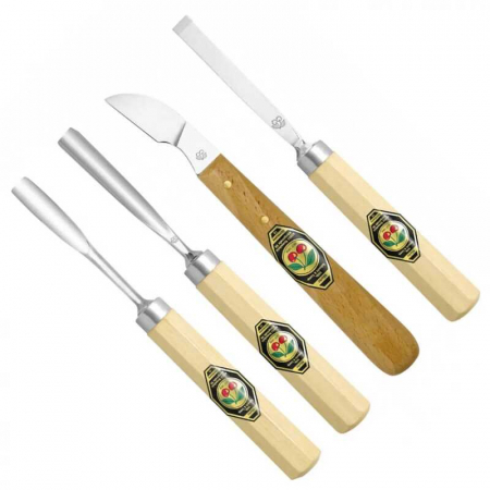 Dalti Tamplarie & Sculptura Lemn - Set de dalti profesionale pentru lemn Kirschen 3424000, 200 mm, 4 piese