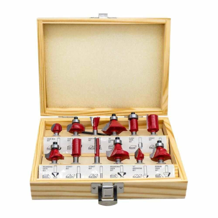 Freze Lemn - Set de freze pentru lemn ROX Wood 153ROX0309, Ø6 mm, 12 piese