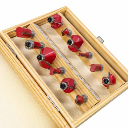 Set de freze pentru lemn ROX Wood 153ROX0310, Ø8 mm, 12 piese [3]