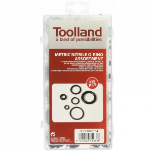 Set de garnituri O-ring Tolland HAS02, Ø3-22 mm, 225 piese [5]