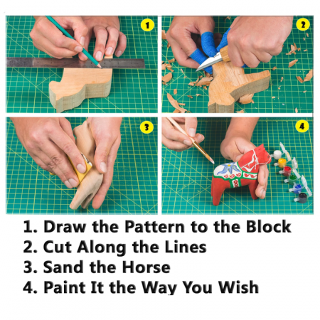 Set de sculptura calut BeaverCraft DIY02, 5 piese [3]