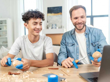 Set de sculptura ciuperca BeaverCraft DIY09 Family Fun, 26 piese [9]