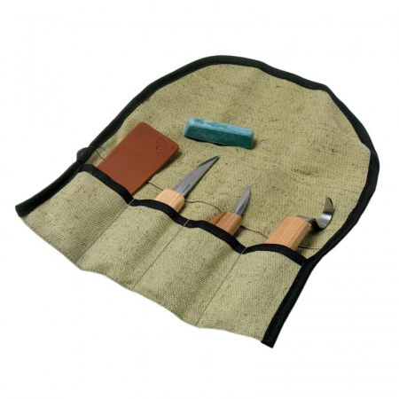 Articole Pentru Gradina - Set de sculptura in lemn BeaverCraft S13, 5 piese