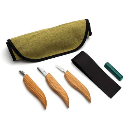 Cutite sculptura lemn - Set de sculptura in lemn BeaverCraft S06, 5 piese