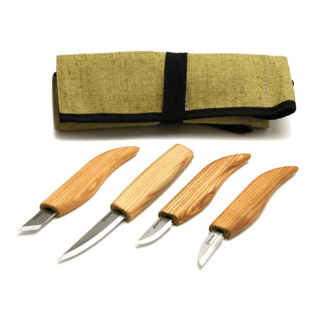 Cutite sculptura lemn - Set de sculptura in lemn BeaverCraft S07, 4 piese