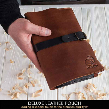 Set de sculptura in lemn BeaverCraft S14X, 5 piese, plus husa din piele [7]