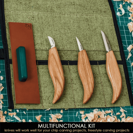 Set de sculptura in lemn BeaverCraft S15, 5 piese [1]