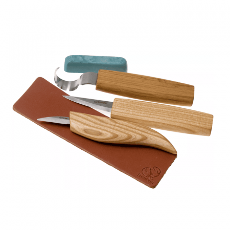 Cutite sculptura lemn - Set de sculptura in lemn BeaverCraft S17, 5 piese
