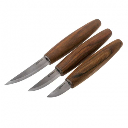 Set de sculptura in lemn BeaverCraft S19X, 5 piese, plus husa din piele [2]