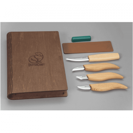 Set de sculptura in lemn, in cutie BeaverCraft S07book, 6 piese [2]