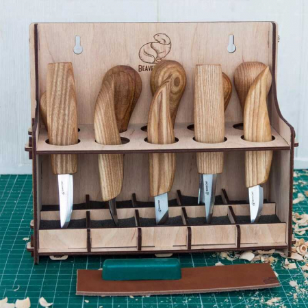 Set de sculptura in lemn, in cutie BeaverCraft S52, 13 piese [7]