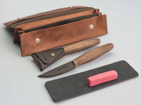 Set de sculptura lingura BeaverCraft S01X Brown, 4 piese [8]