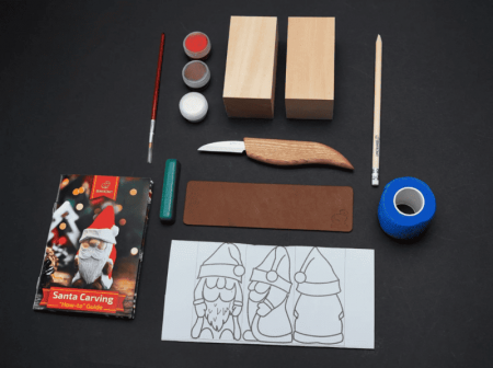 Set de sculptura Mos Craciun BeaverCraft DIY06, 5 piese [2]