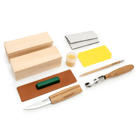 Accesorii cutite sculptura lemn - Set de sculptura saboti BeaverCraft DIY10, 20 piese