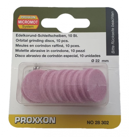 Accesorii polizoare drepte - Set discuri abrazive pentru metal Proxxon 28302, Ø22 mm, 11 piese