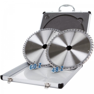 Set discuri pentru fierastrau circular, taiere tip TCT Scheppach 7901200714, Ø254x30 mm, 2 piese [1]