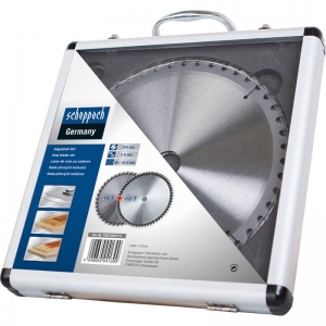 Set discuri pentru fierastrau circular, taiere tip TCT Scheppach 7901200714, Ø254x30 mm, 2 piese