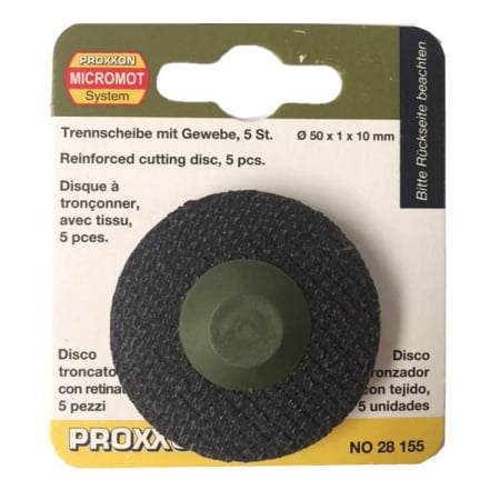 Set discuri din corindon pentru pentru LHW si KG 50, taiere otel, materiale neferoase Proxxon 28155, Ø50 mm, 5 bucati