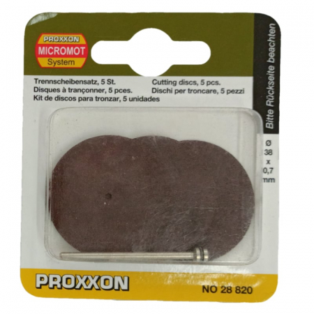 Scule Electrice & Unelte - Set discuri din corindon, taiere lemn, metal, plastic Proxxon 28820, Ø38 mm, 6 piese