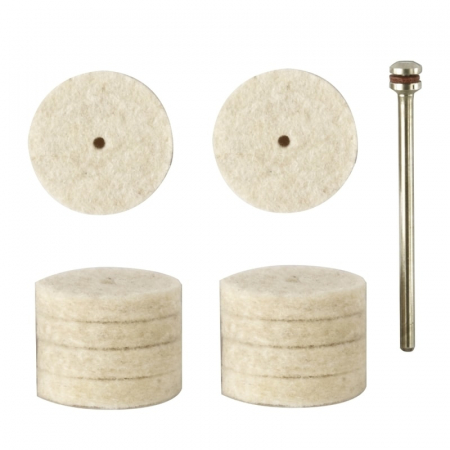 Set discuri din pasla, lustruire metal Proxxon 28798, Ø22 mm, 11 piese [2]