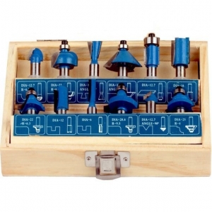 Set freze pentru lemn Wert 2504, Ø8 mm, 12 piese [1]