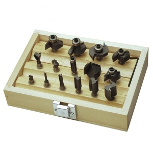 Freze Lemn - Set freze pentru lemn Mannesmann 54515, Ø6 mm, 15 piese