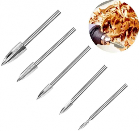 Set freze pentru lemn de gravat si sculptat ROX Wood 153ROX0063, 5 piese [4]