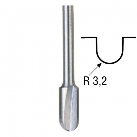 Set freze pentru lemn Micromot Proxxon PRXN29020, Ø3.2 mm, 10 piese [10]